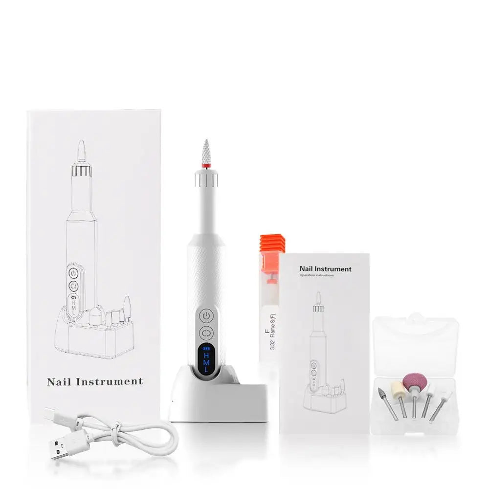 5-in-1 Cordless Electric Nail Drill Set for Home Manicures - 19