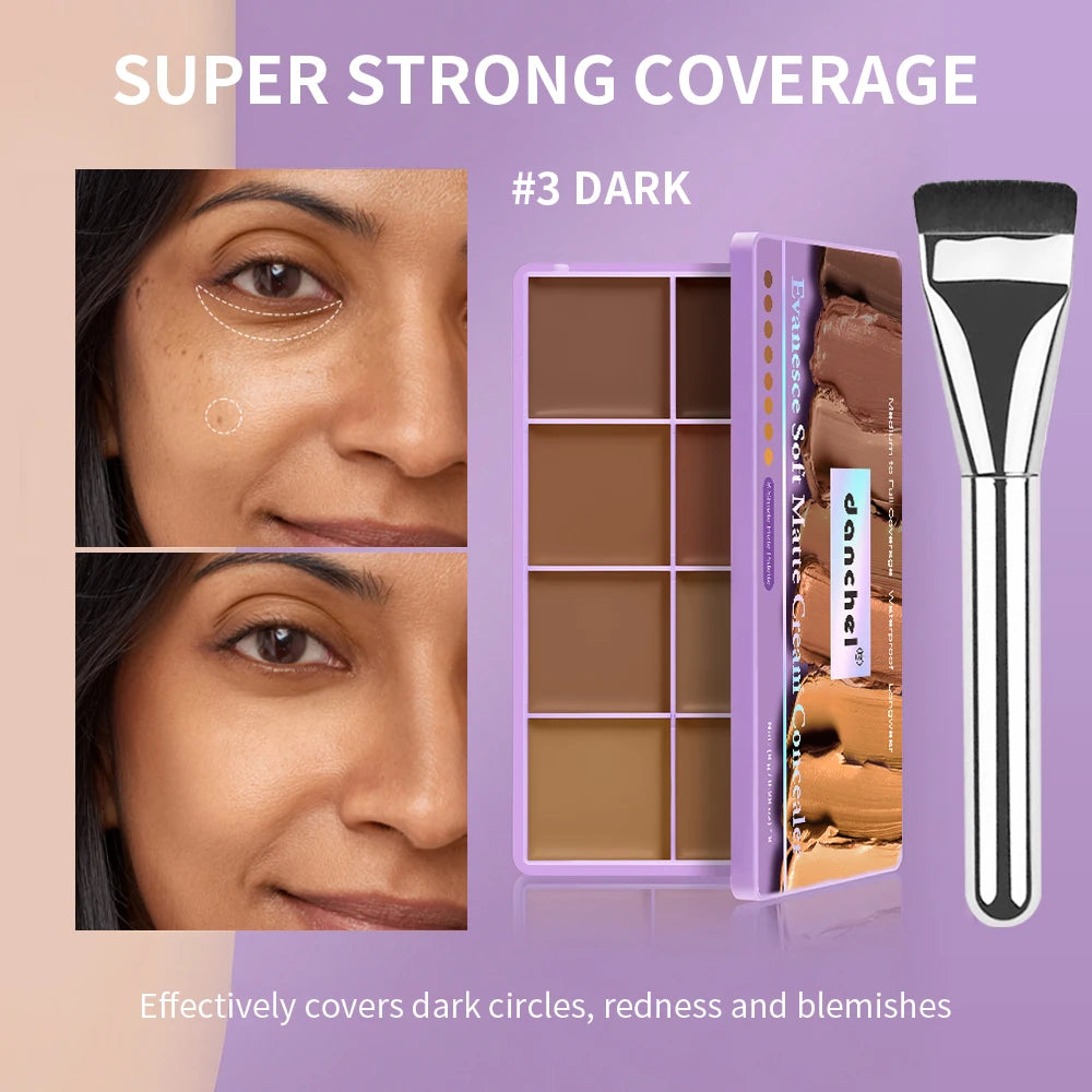 8-Shade Cream Concealer and Contour Palette