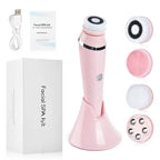 4-in-1 Electric Rotating Facial Cleansing and Massage Brush
