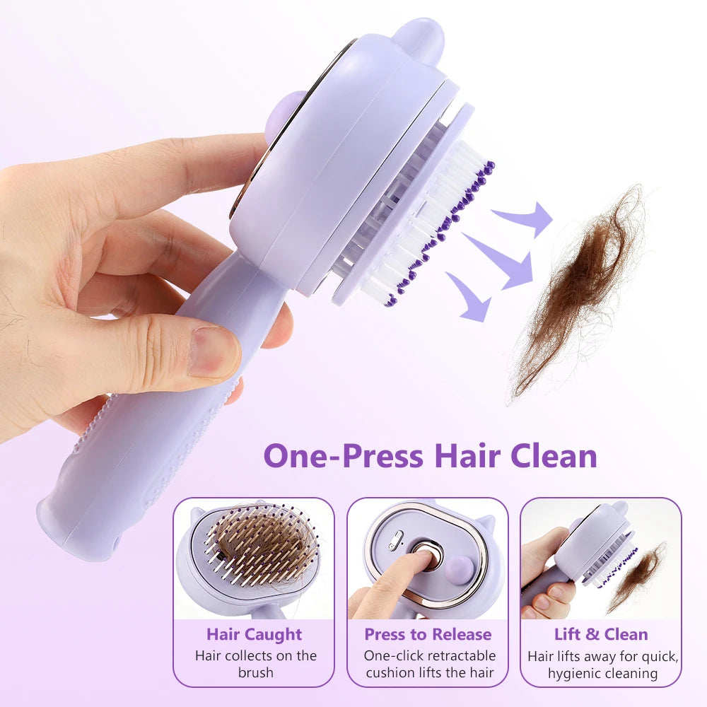 Electric Mist Spray Scalp Massaging Hair Brush - 5