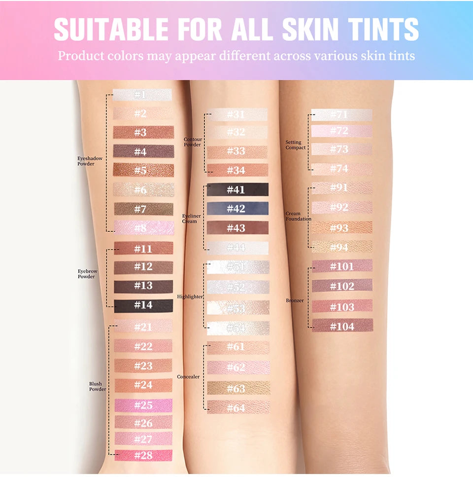 Waterproof Magnetic Eyeshadow Palette Refill - 11