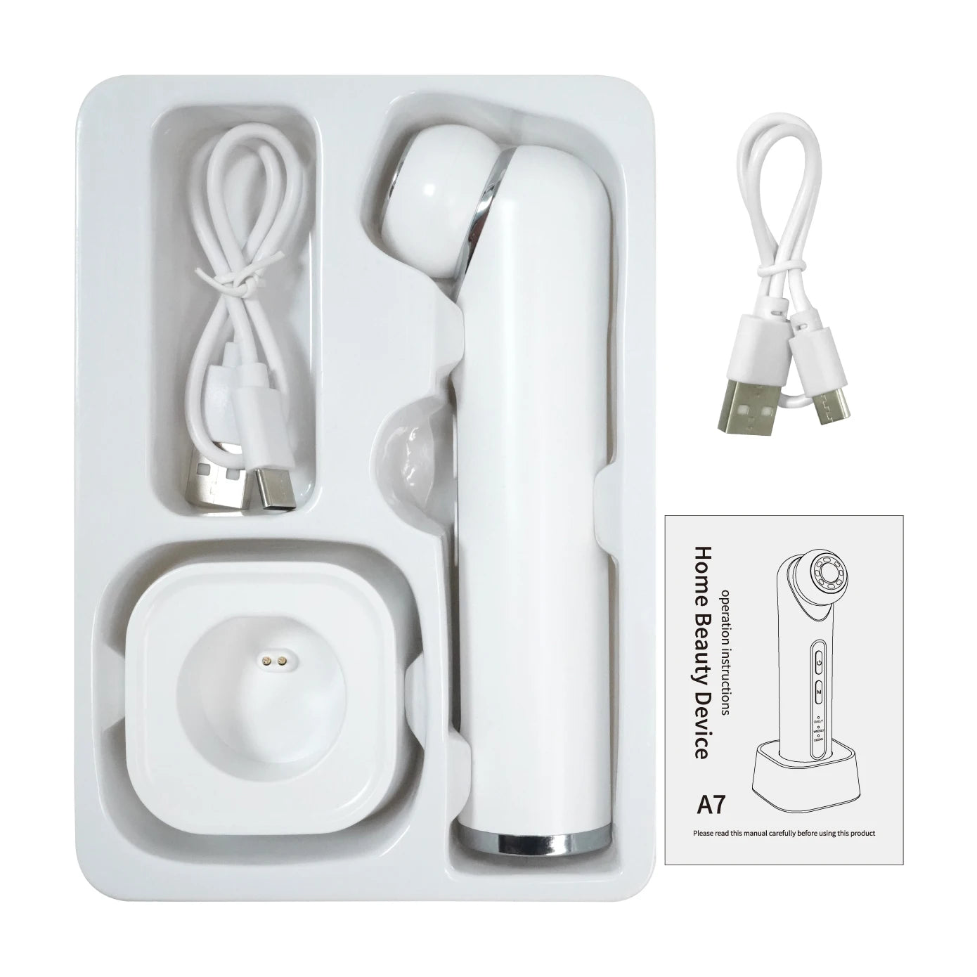 3-in-1 LED Photon Eye Facial Massager for Puffiness and Dark Circles - 6