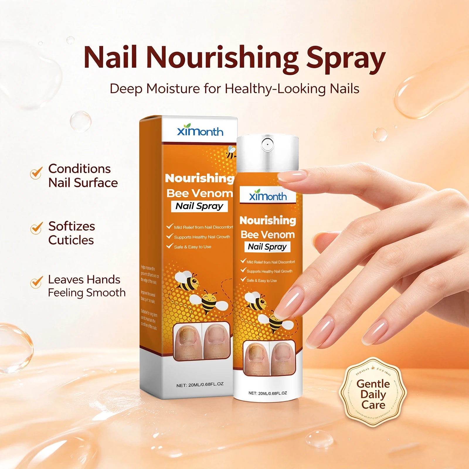 Bee Venom Nourishing Spray for Stronger and Healthier Nails - 3