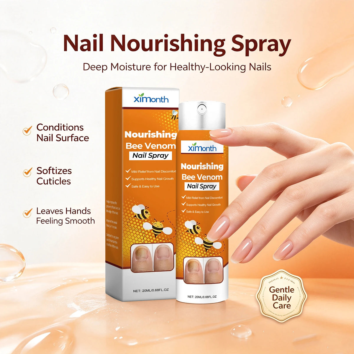 Bee Venom Nourishing Spray for Stronger and Healthier Nails