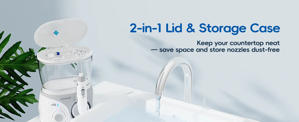 Electric Water Flosser for Teeth with 8 Multi-Function Nozzles