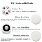 4-in-1 Electric Rotating Facial Cleansing and Massage Brush