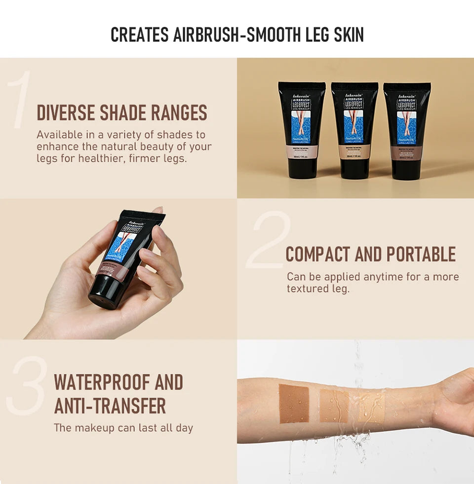 Waterproof Flawless Leg Makeup Foundation - 8