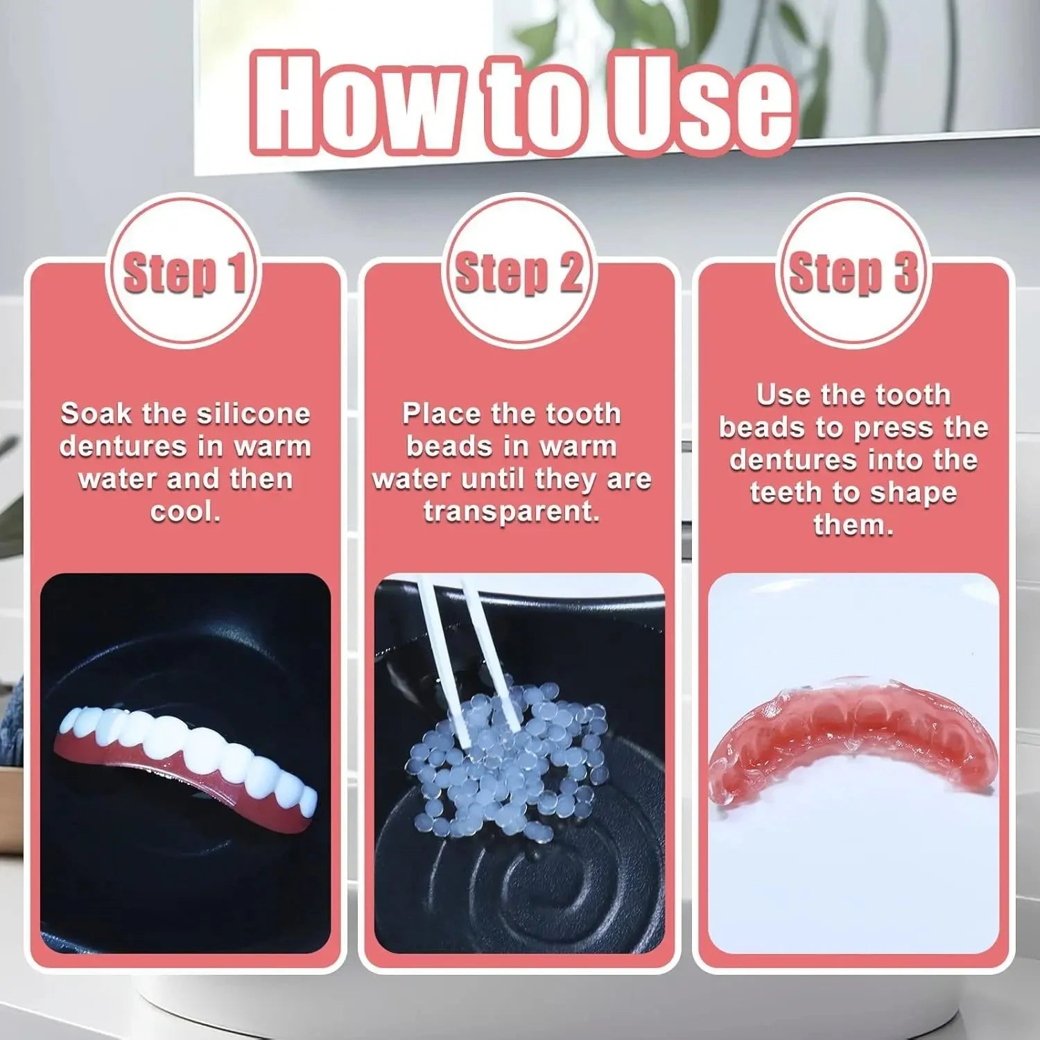 Temporary Denture Fitting and Dental Retouching Kit - 6