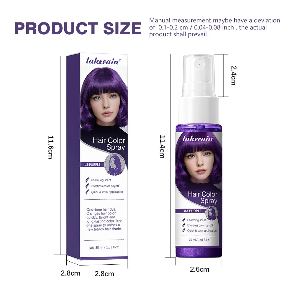 Temporary Washable Hair Color Spray for Parties and Styling - 15