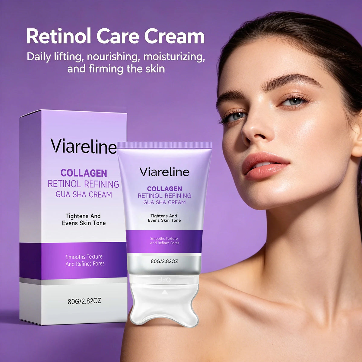 Collagen Retinol Sculpting Gua Sha Cream for Face Lifting