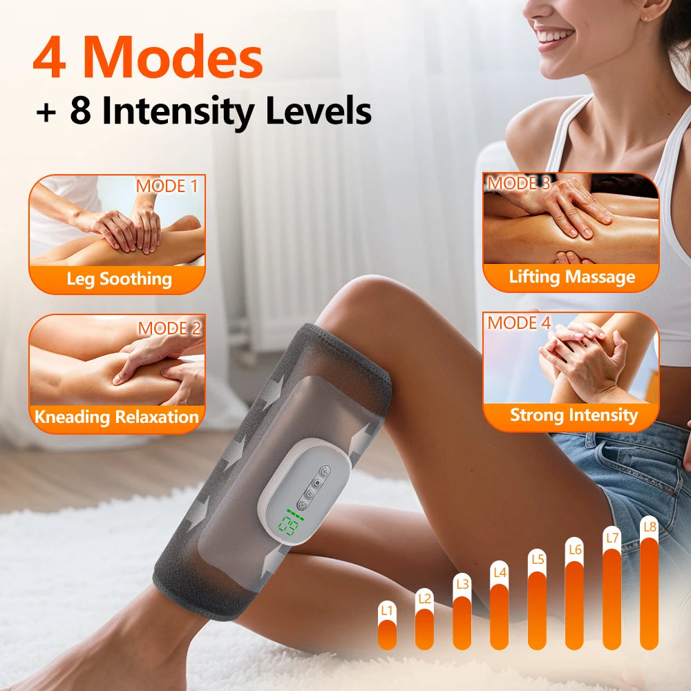 Wireless Heated Air Compression Leg Massager