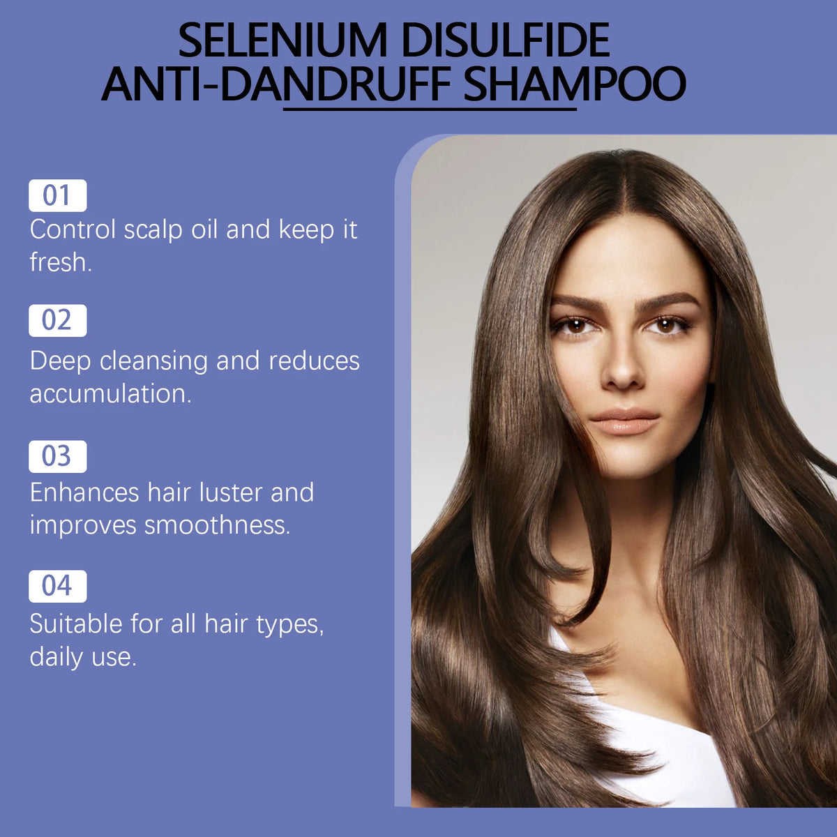 Selenium Disulfide Anti-Dandruff Scalp Treatment Shampoo
