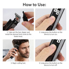 Professional Cordless Hair Trimmer with Digital LED Display