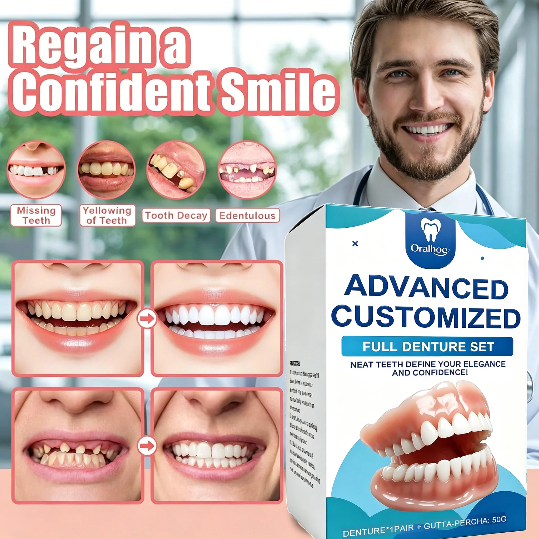 Temporary Denture Fitting and Dental Retouching Kit - 5