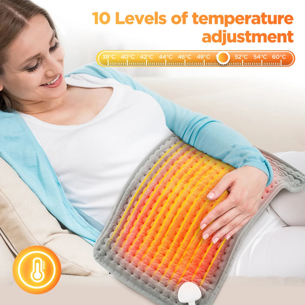 Electric Heating Pad with 10 Temperature Levels and Timer - 2