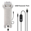 USB Heated Cat Plush Pillow for Pain Relief and Relaxation