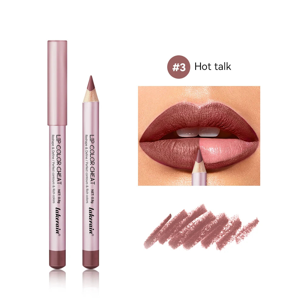 Waterproof Matte Lip Liner Pencil Set for Defined Lips - 20