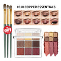 9-Color Beginner Friendly Eyeshadow Palette with Brush