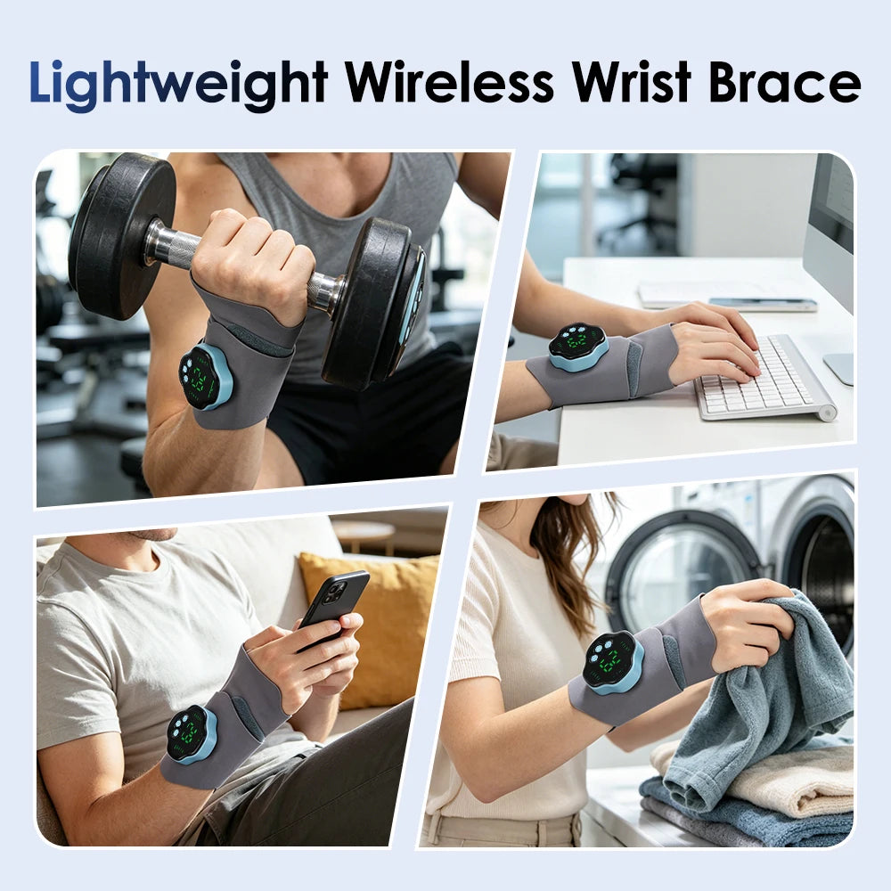 Electric Microcurrent Wrist Massager for Pain Relief