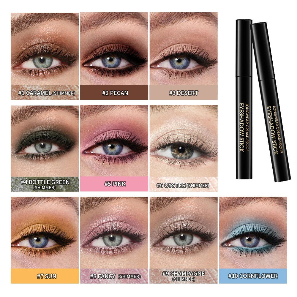 Longwear Smudge-Proof Shimmer and Matte Eyeshadow Pencil