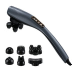 Electric Handheld Percussive Body Massager with 6 Attachments