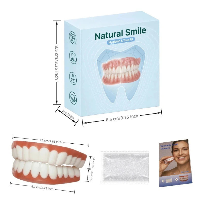 Comfortable Silicone Cosmetic Dentures for Smile Enhancement - 12