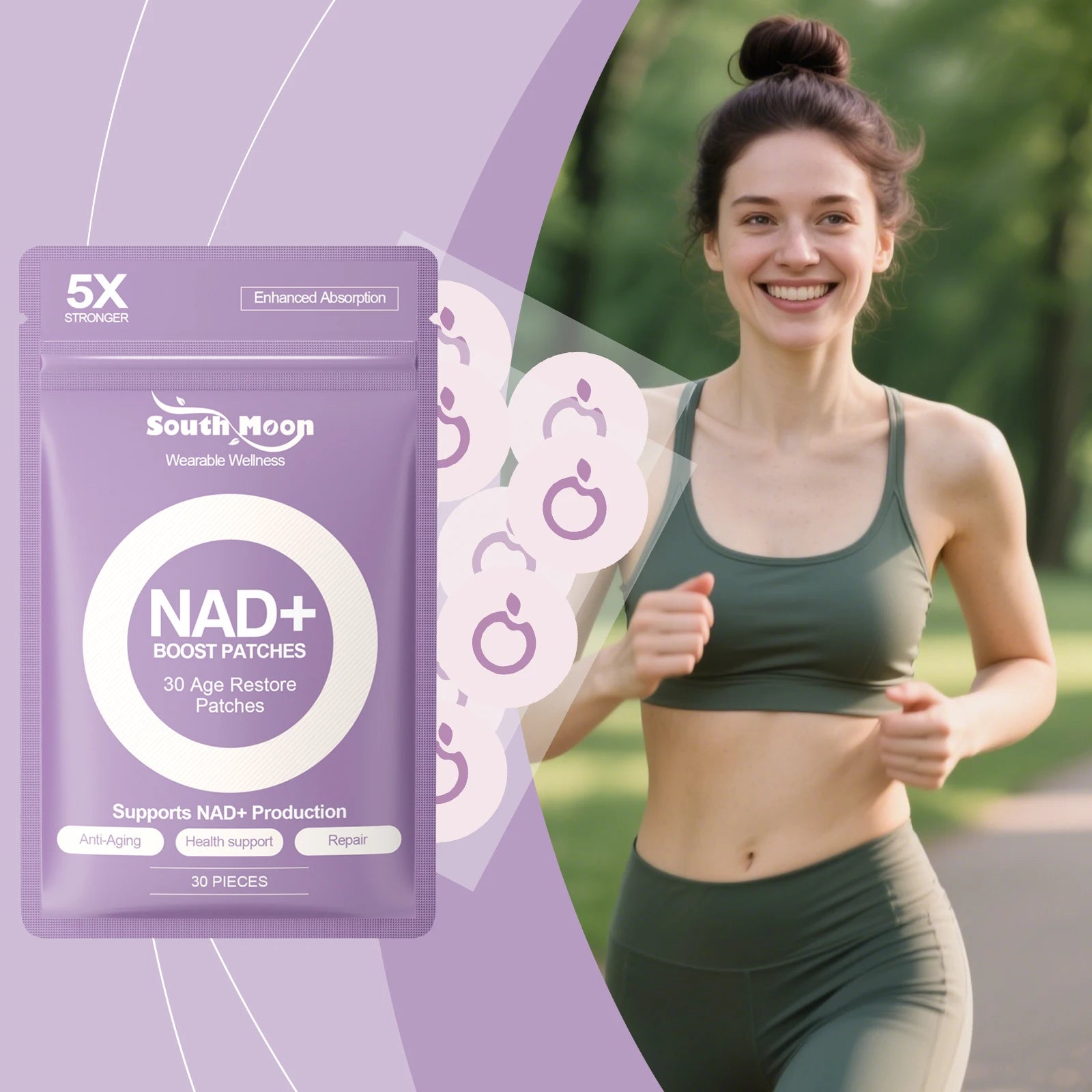 NAD+ Cellular Repair and Anti-Aging Wellness Patches - 5