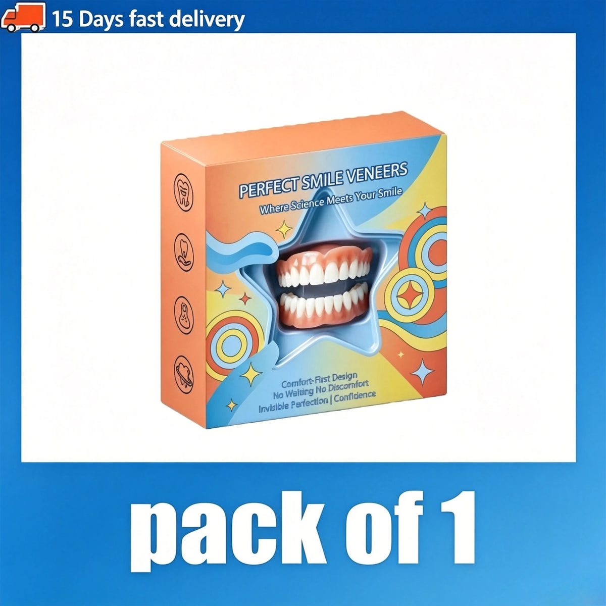 Cosmetic Teeth Veneer Kit for Natural Smile Enhancement