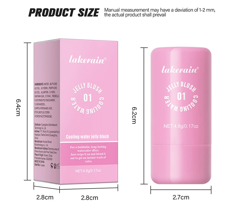 Cooling Water Jelly Blush Stick for Lips and Cheeks - 15