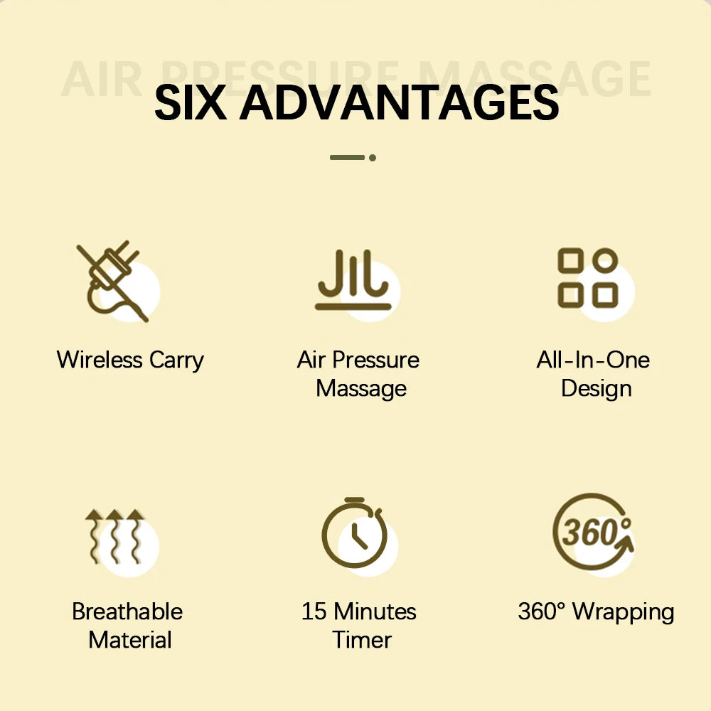 Wireless Air Compression Leg and Calf Massager