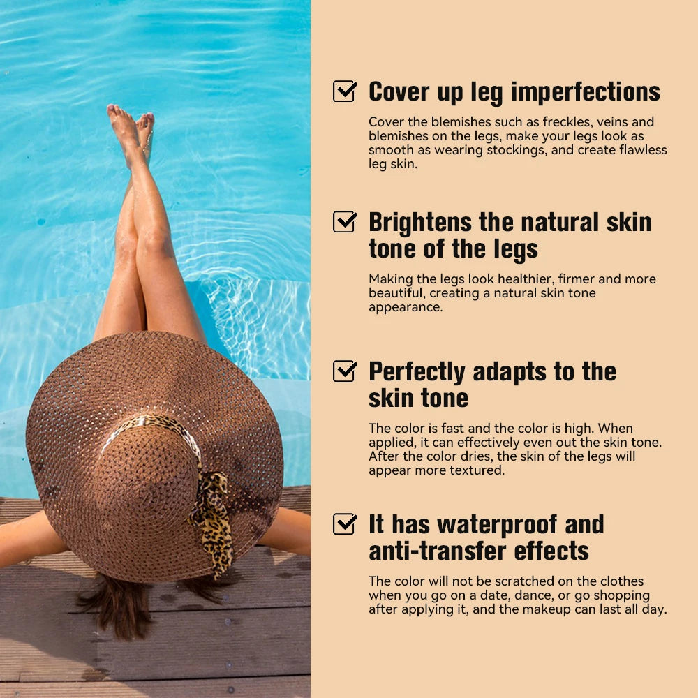 Waterproof Leg Foundation Makeup for Flawless Even Skin Tone