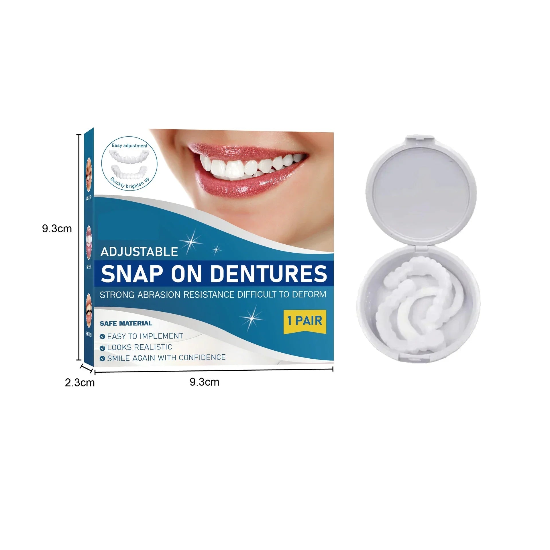 Adjustable Snap-On Dentures for Instant Smile Repair - 6