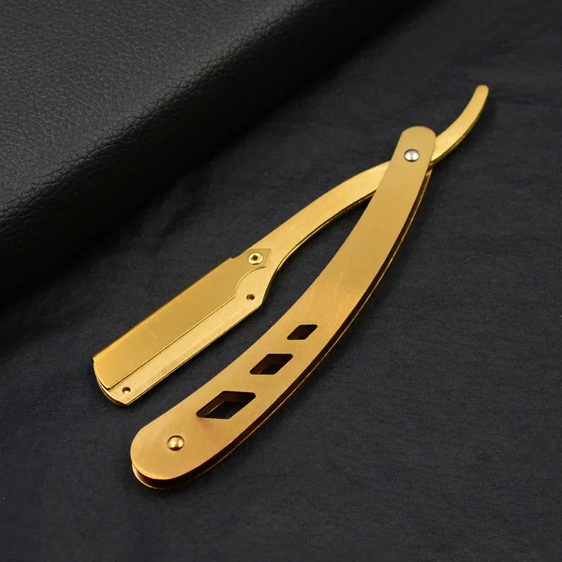 Professional Folding Straight Edge Barber Razor for Hair Shaving