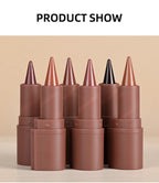 2-in-1 Waterproof Matte Lipstick and Lip Liner Crayon