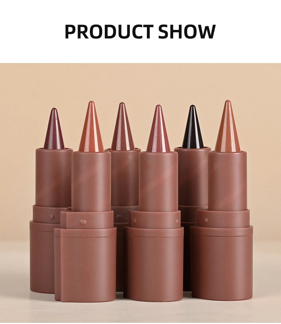 2-in-1 Waterproof Matte Lipstick and Lip Liner Crayon