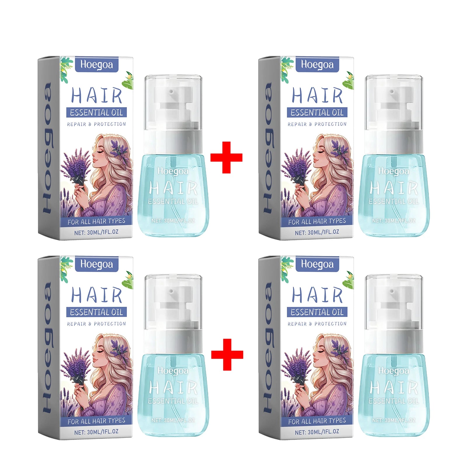 Lavender Anti-Frizz Hair Repair Oil for Dry Damaged Hair - 13