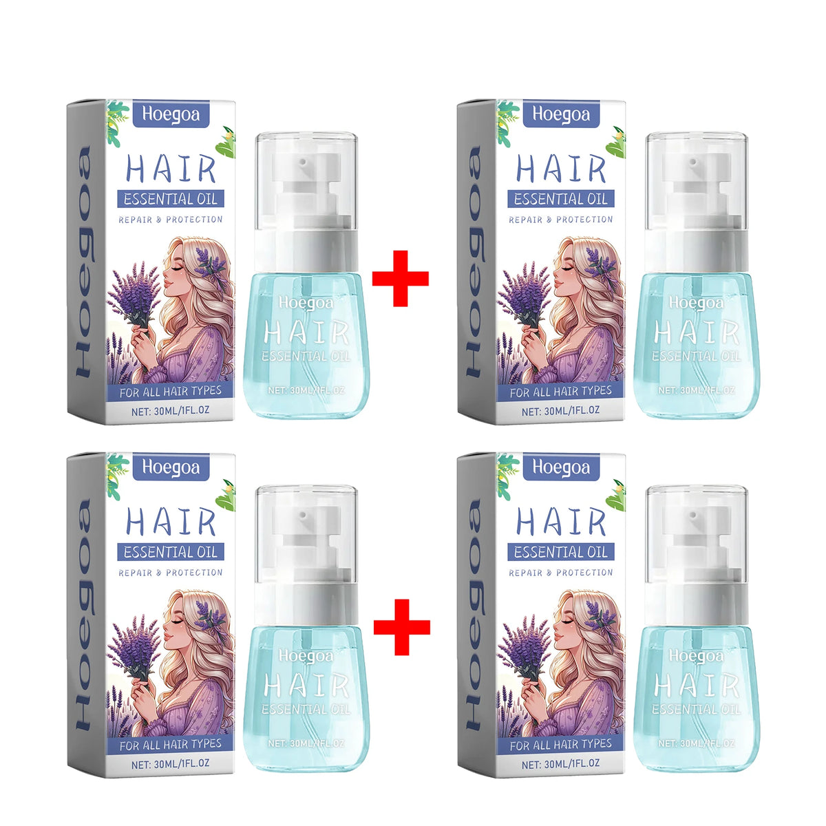Lavender Anti-Frizz Hair Repair Oil for Dry Damaged Hair