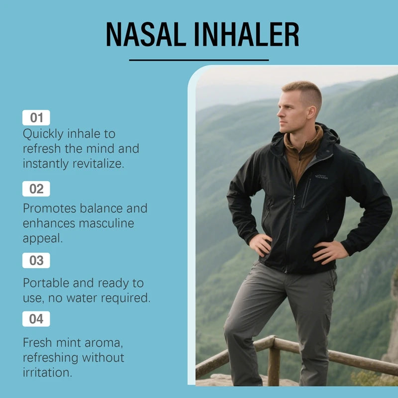 Men's Energy and Performance Boosting Nasal Inhaler