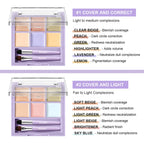Multi-Shade Face Concealer and Color Correction Palette