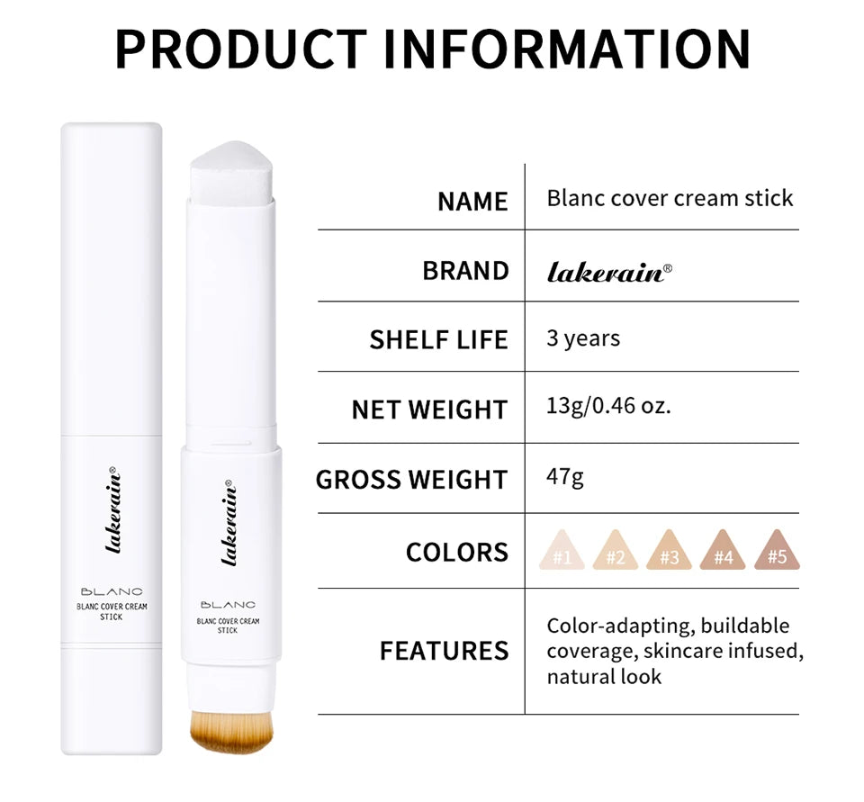 Color-Changing Foundation Stick with Built-in Brush