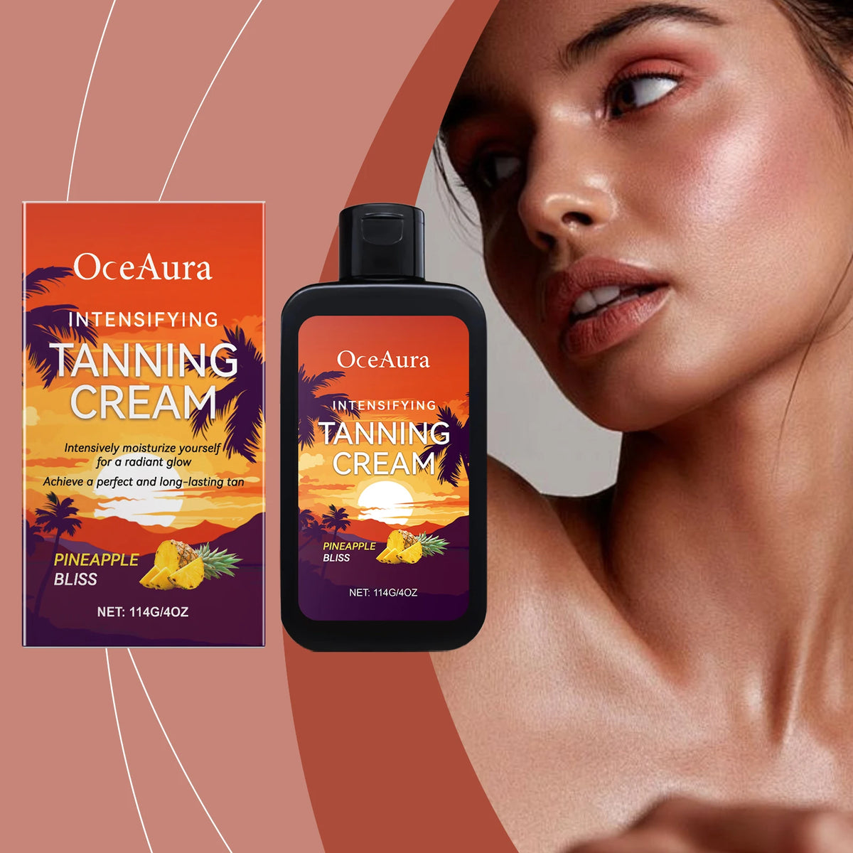 Intensifying Tanning Accelerator Cream for Sunbeds and Outdoor Use