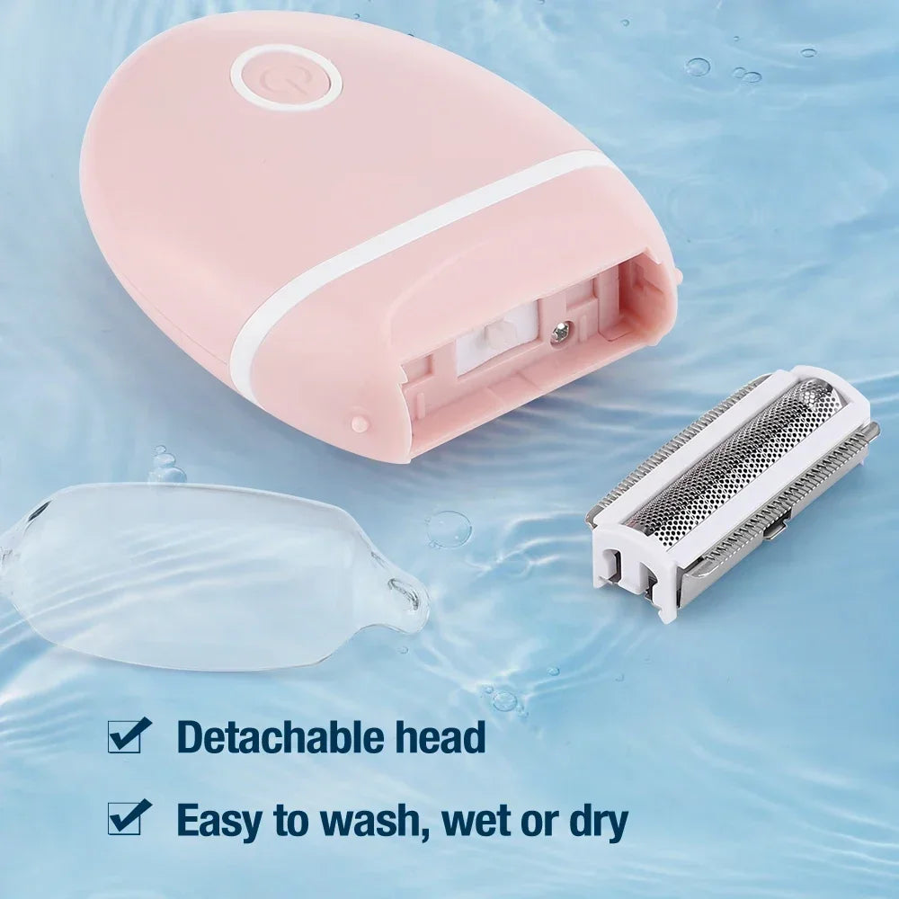 Portable Electric Women's Shaver for Full Body Hair Removal
