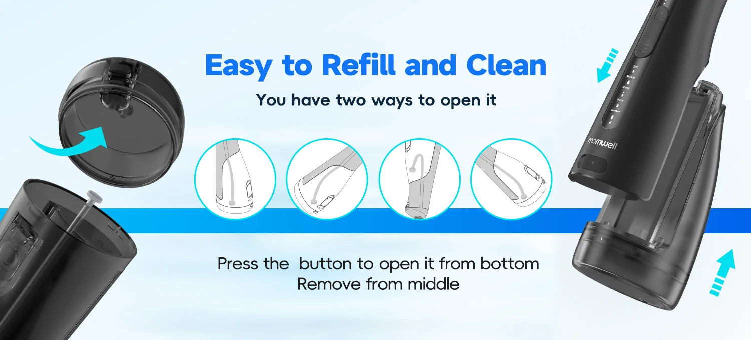 Portable Cordless Water Flosser for Teeth and Braces - 12