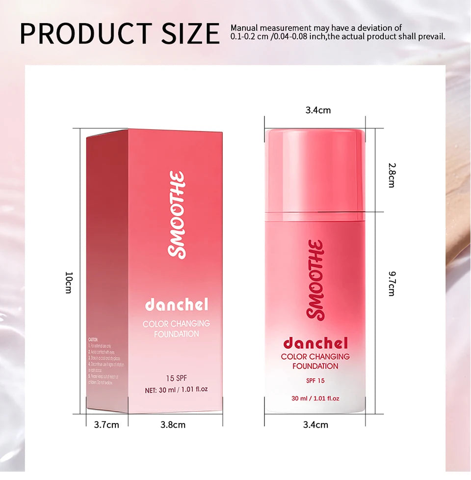 Color-Changing Liquid Foundation with SPF 15 - 17