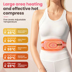 Portable Menstrual Heating Pad with Vibration Massage