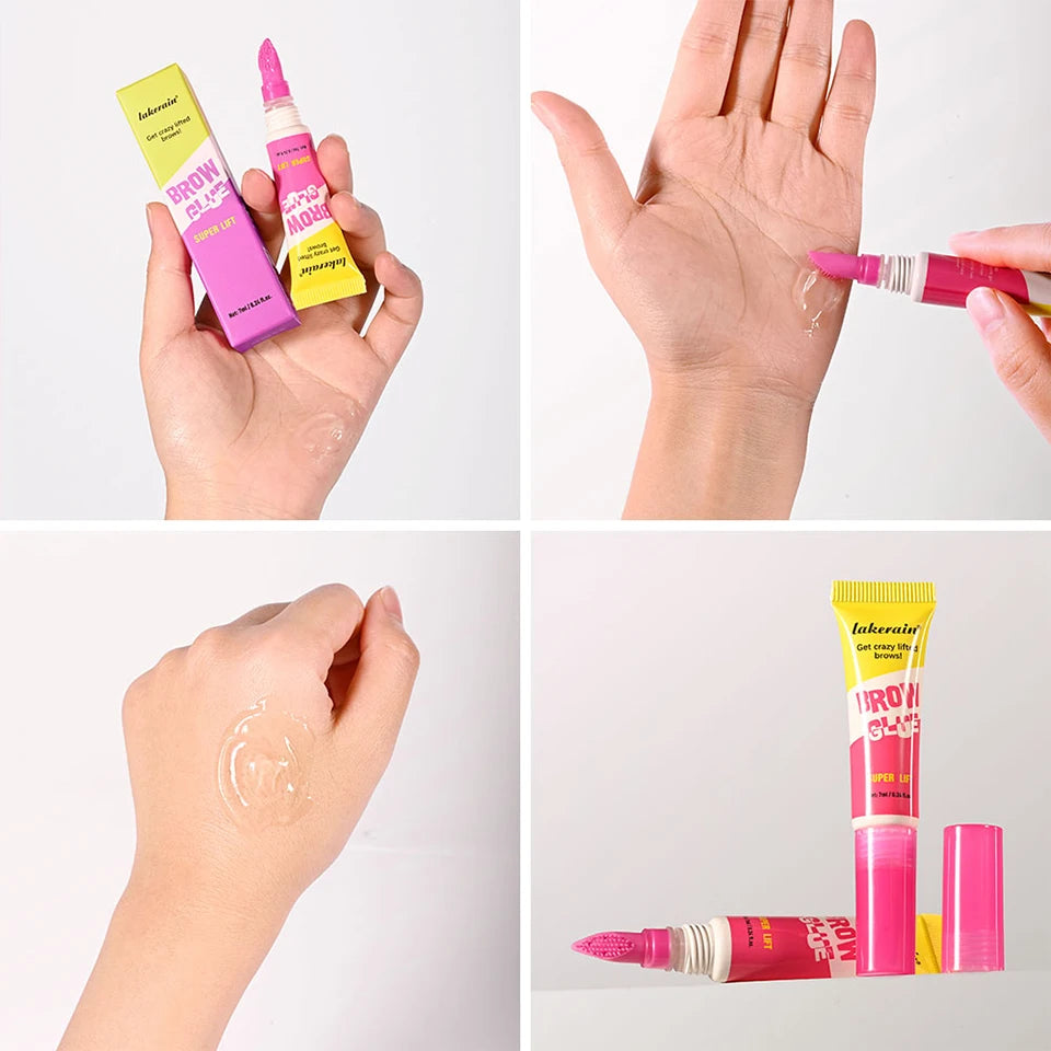 Long-Lasting Brow Lamination Styling Glue with Precision Comb