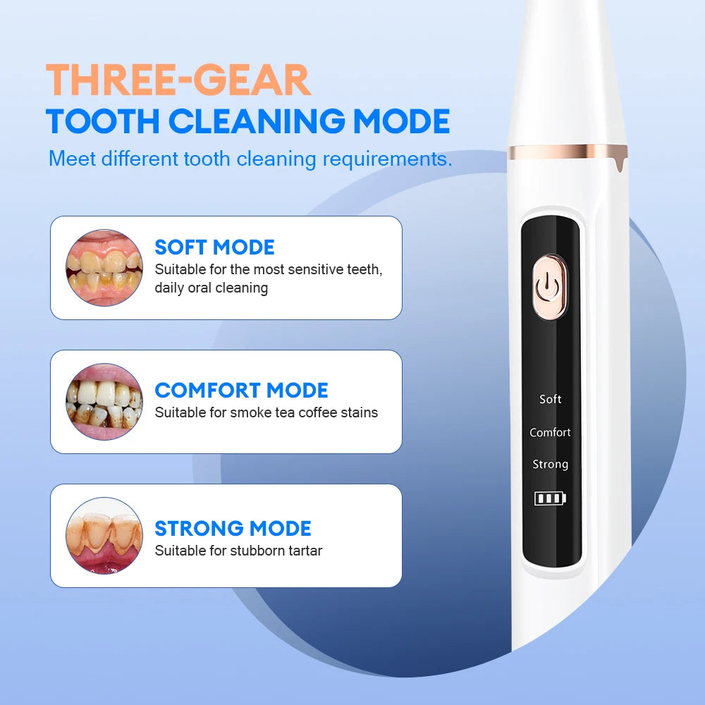Ultrasonic Electric Teeth Cleaner and Tartar Remover