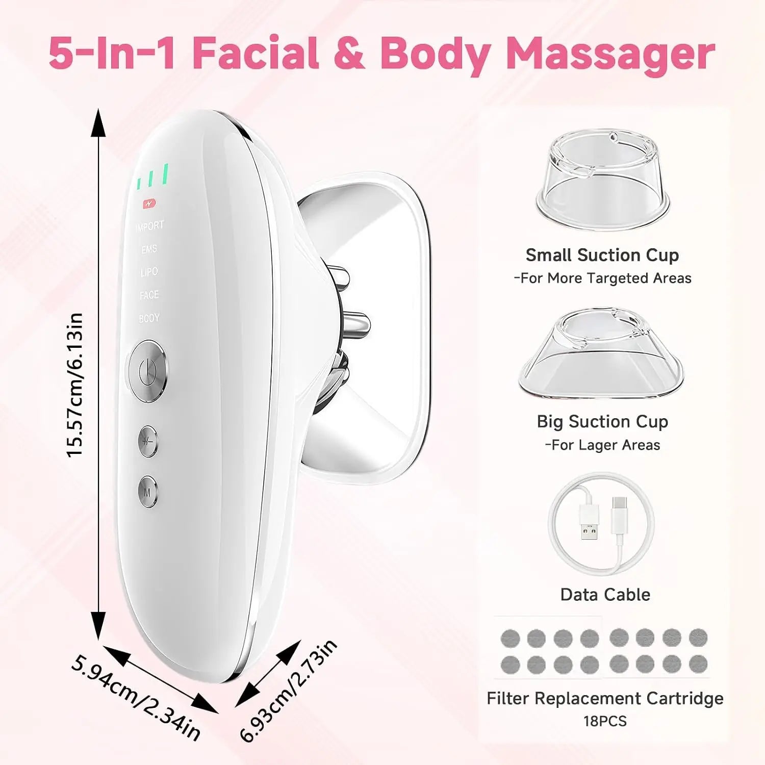 5-in-1 Multifunctional Facial and Body Sculpting Massager - 5