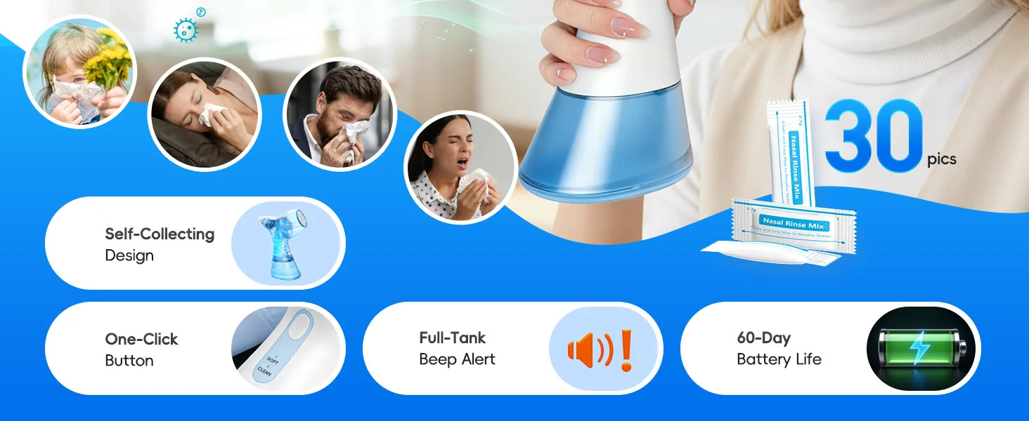 Electric Sinus Rinse Machine for Nasal Congestion Relief - 9