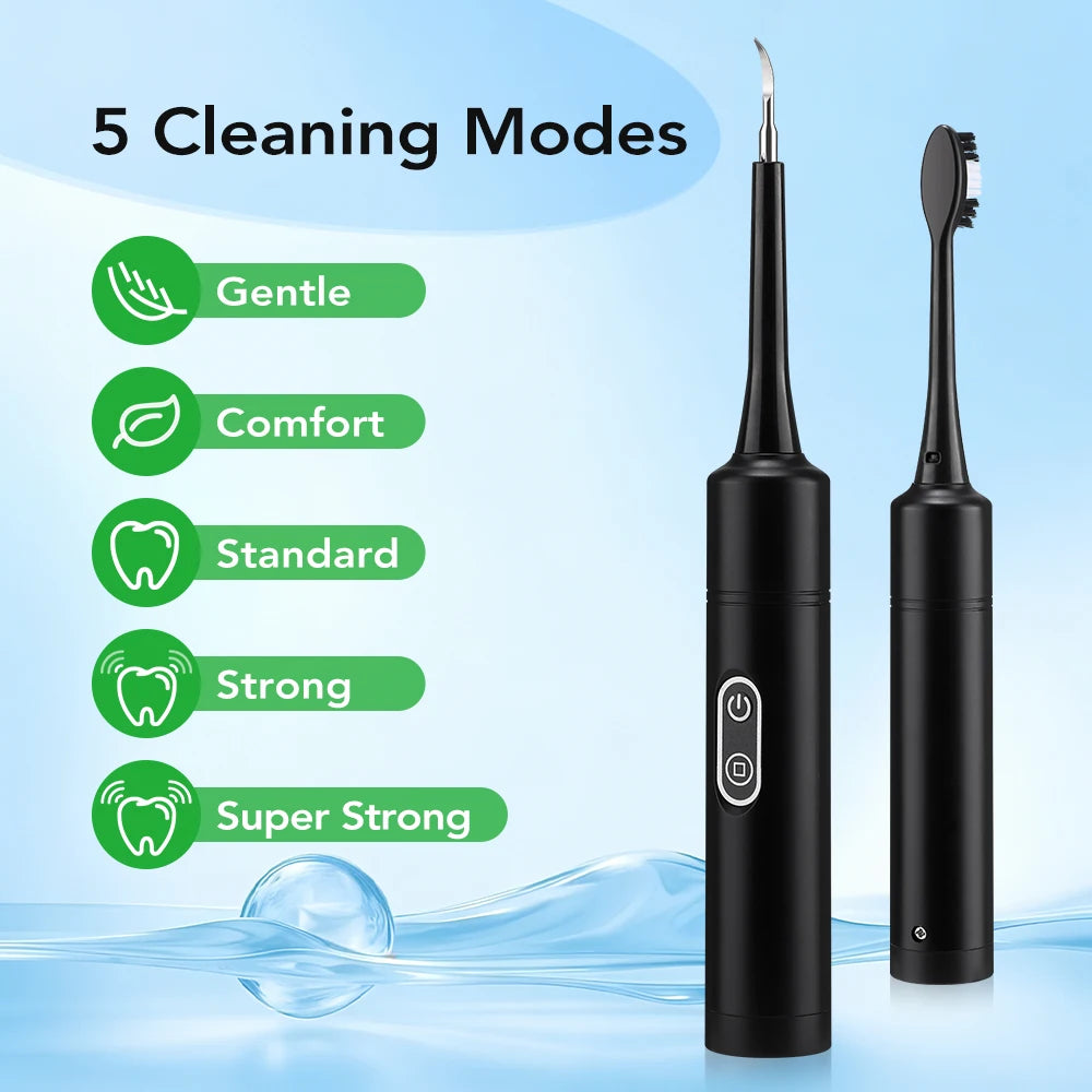 Electric Sonic Teeth Cleaner and Plaque Remover - 8